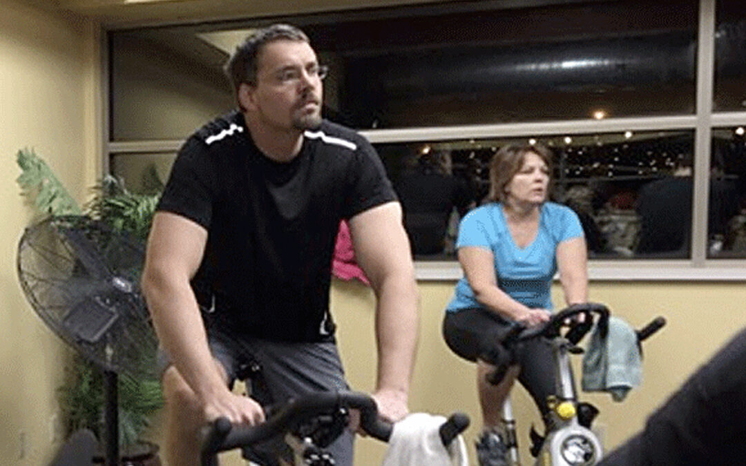 Great winter workout – spinning spares joints and torches calories